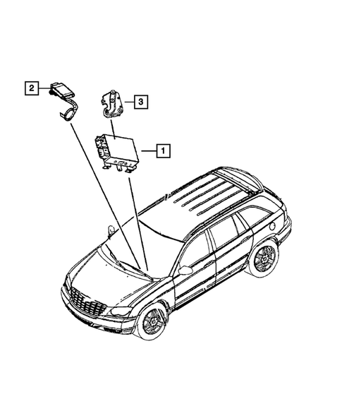 Keys, Modules and Engine Controllers for 2008 Chrysler Pacifica #2