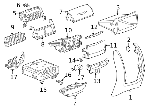 Center Console for 2016 Cadillac CT6 #1