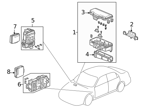 Electrical Components for 1998 Honda Accord #1