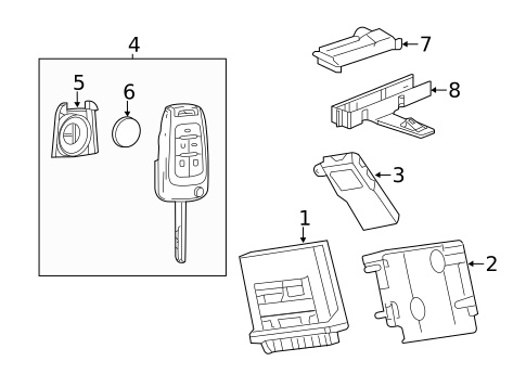 Keyless Entry Components for 2016 Buick LaCrosse #0
