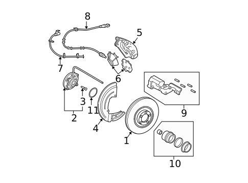 Brake Components for 2005 Lincoln Navigator #1