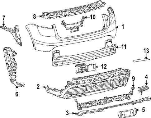 Bumper & Components - Rear for 2024 Porsche Macan #2