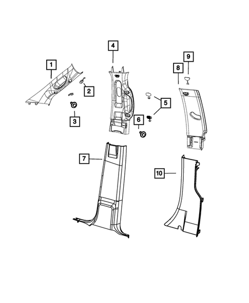 Panels - Moldings - Scuff Plates, Pillar, Cowl, 1/4 Panel Trim and Cargo Covers for 2024 Ram 1500 Classic #0
