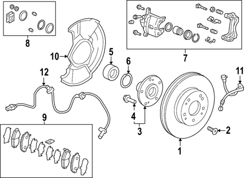 Brake Components for 2022 Honda Civic #0