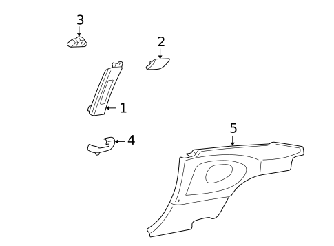 Interior Trim - Quarter Panels for 1999 Porsche 911 #0
