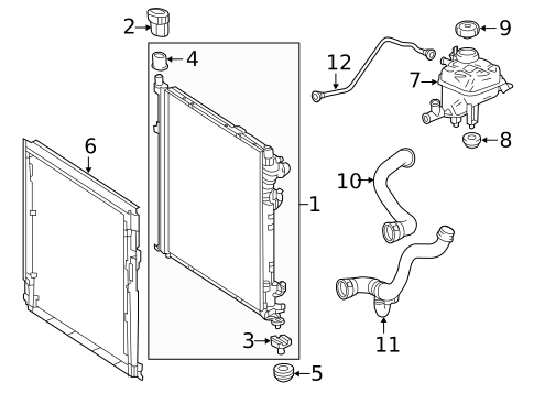Radiator & Components for 2015 Mercedes-Benz ML400 #0