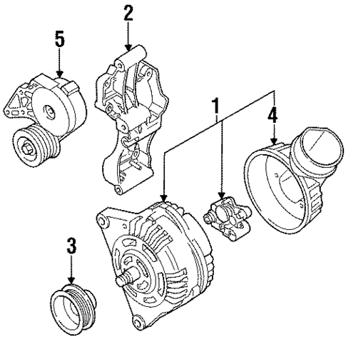 Alternator for 1994 Volkswagen Passat #1