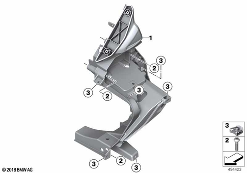 Motorcycle Trim Section, Windshield for 2024 BMW-Motorrad C 400 GT #23