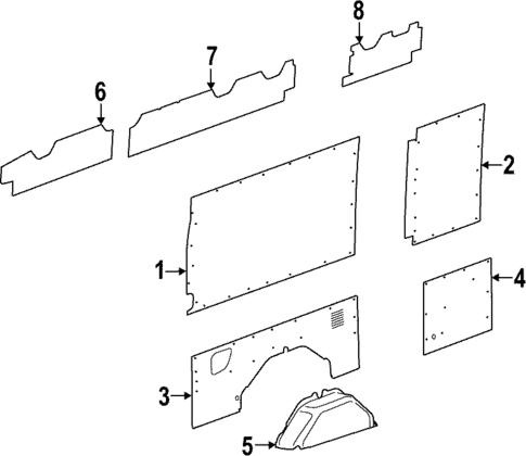 Interior Trim - Side Panel for 2025 Ford E-Transit #7