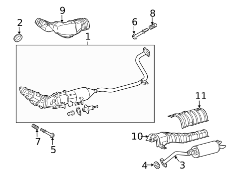 Exhaust Components for 2013 Toyota Prius #0