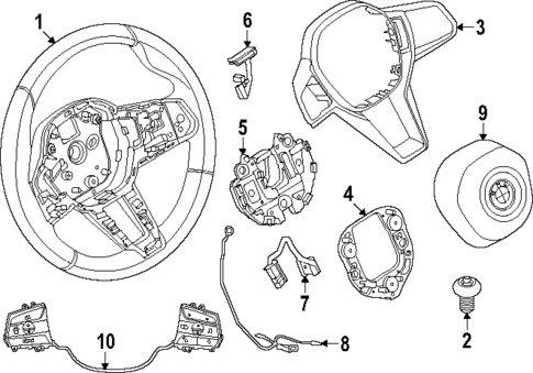 Steering Wheel & Trim for 2025 BMW X2 #1