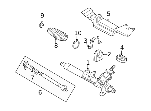 Steering Gear & Linkage for 2005 Volkswagen Beetle #1