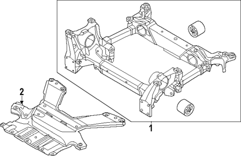 Suspension Mounting for 2021 Audi e-tron Quattro #1