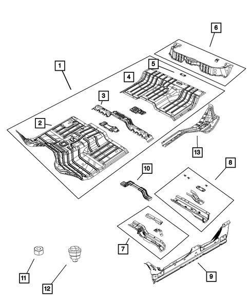 Floor Pans for 2012 Ram 1500 #1