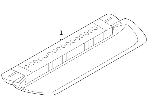High Mounted Stop Lamp for 2009 BMW M6 #0