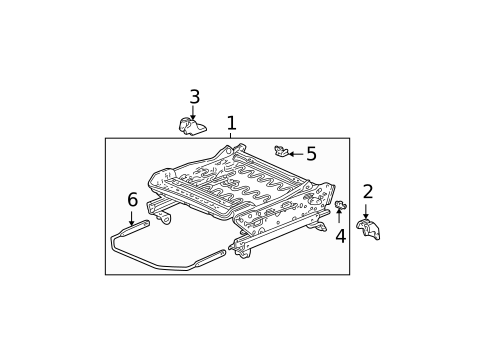 Tracks & Components for 2001 Honda Civic #1