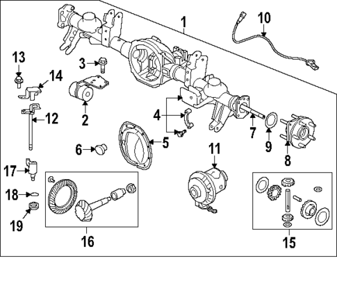Axle & Differential for 2007 Jeep Commander #1