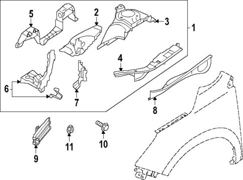 Structural Components & Rails for 2025 Subaru Forester #2