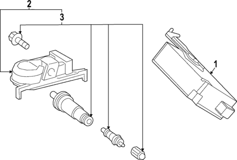 Tire Pressure Monitor Components for 2025 Toyota bZ4X #0