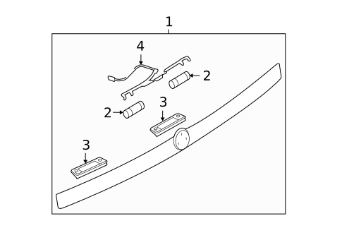 License Lamps for 2008 Saab 9-3 #1