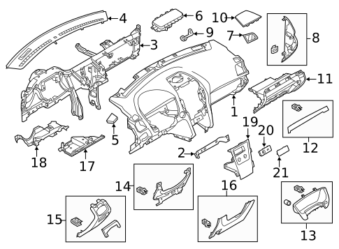 Instrument Panel for 2013 Ford Police Interceptor Utility #0