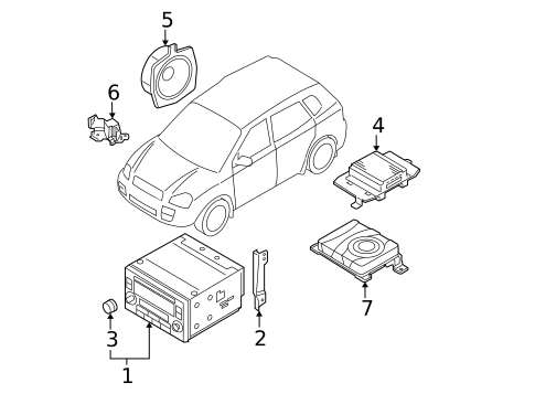 Sound System for 2007 Kia Sportage #0