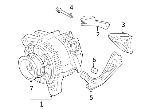 Alternator for 2007 Toyota Solara #1
