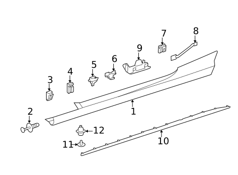 Exterior Trim - Pillars for 2019 Mercedes-Benz C 63 AMG® S #1