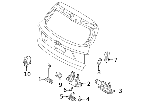 Liftgate for 2024 Kia Sorento #3