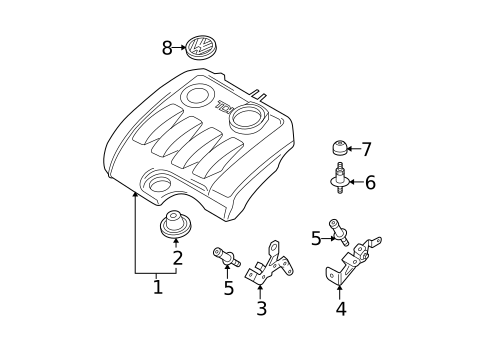 Rear Floor & Rails for 2005 Volkswagen Jetta #2