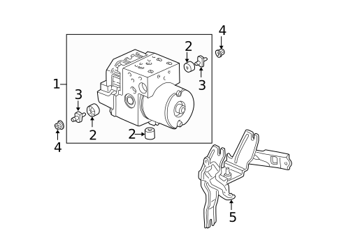 ABS Components for 2004 Honda Civic #1