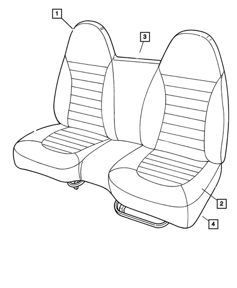 Front Seats and Attaching Parts for 2001 Dodge Dakota #3