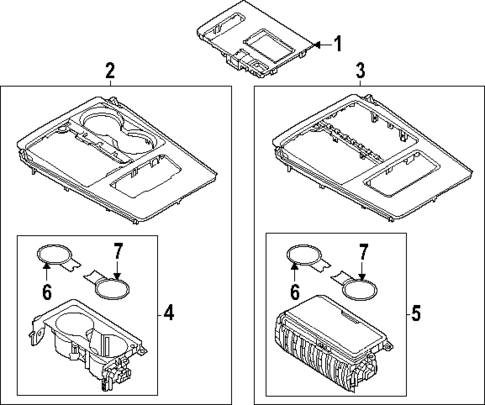 Front Console for 2025 Mazda CX-70 #2