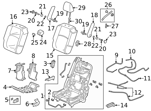 Second Row Seats for 2020 Honda Odyssey #2