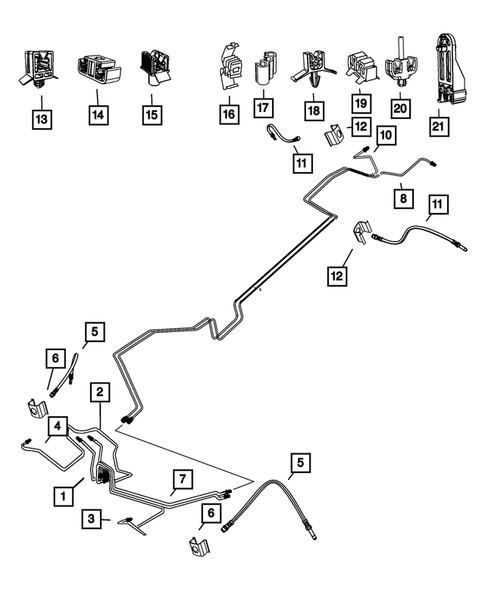 Brake Lines and Hoses for 2007 Dodge Sprinter 3500 #0