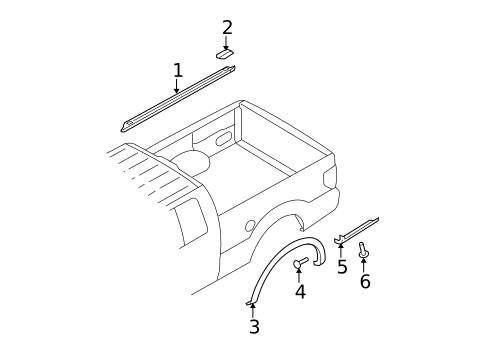 Exterior Trim - Pick UP Box for 2010 Ford F-150 #0