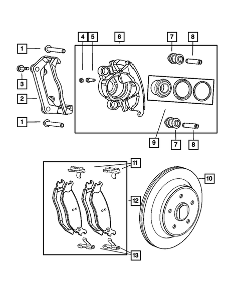 Rear Brakes for 2006 Dodge Ram 1500 #0