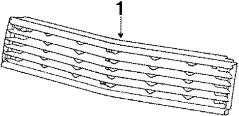 Grille & Components for 1990 Dodge Colt #0
