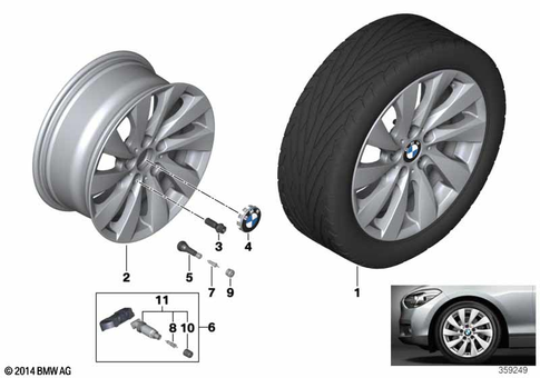 Light Alloy Rim for 2014 BMW M235iX #17