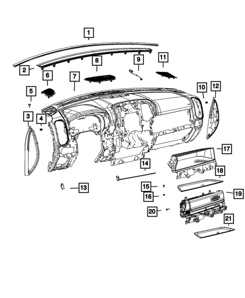 Instrument Panel for 2022 Ram 1500 #1