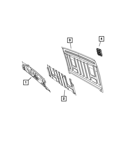 Aperture Panel, Pillar Supports and Cab Back for 2017 Ram 3500 #9