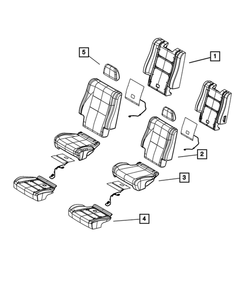 Rear Seats - Second Row for 2013 Dodge Durango #12