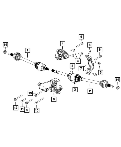 Rear Axle Shafts for 2026 Dodge Charger Daytona #0