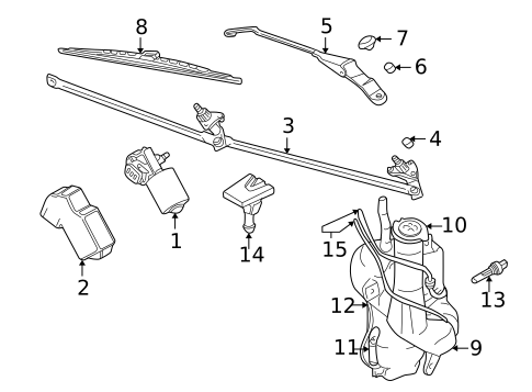 Wiper & Washer Components for 2004 Volvo S40 #0