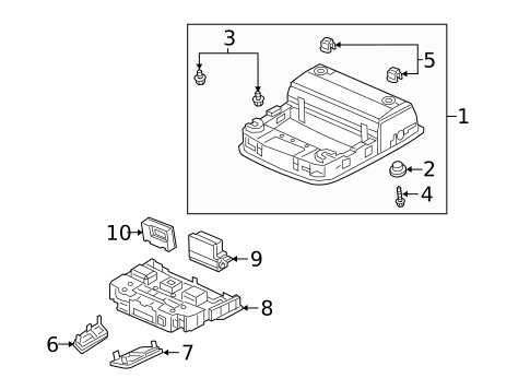 Shroud, Switches & Levers for 2019 Honda Clarity #2