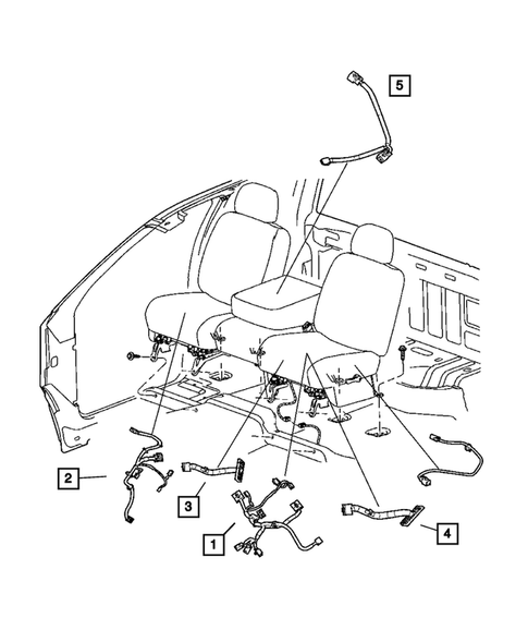 Wiring-Body & Accessories for 2007 Dodge Ram 1500 #2