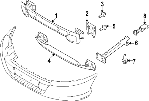 Bumper & Components - Front for 2024 Ford Transit-350 #1