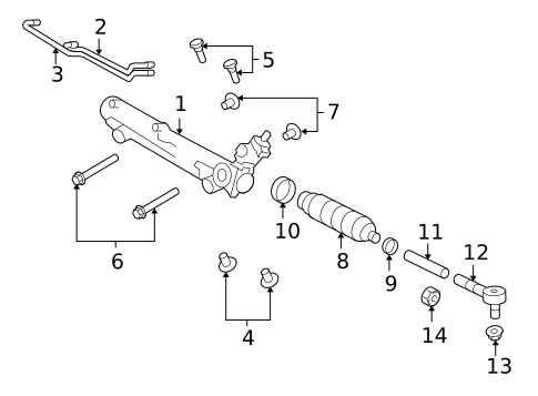 Steering Gear & Linkage for 2010 Ford Explorer Sport Trac #0