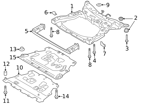 Suspension Mounting for 2019 Volvo S90 #1