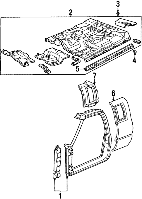 Side Panel & Components for 1999 Isuzu Hombre #1